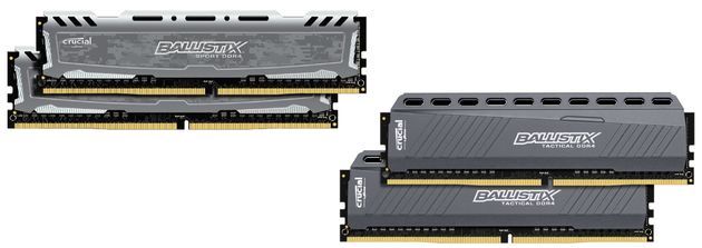 Crucial Ballistix Sport LT i Tactical pamięci DDR4 RAM