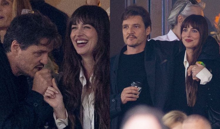 Pedro Pascal i młodsza od niego o 15 lat Dakota Johnson wymieniają przyjacielskie (?) czułości podczas koncertu (ZDJĘCIA)