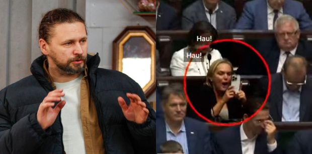 Mąż pobłażliwie o zachowaniu Dominiki "Hau! Hau!" Chorosińskiej w Sejmie: "Próbuje się z niej zrobić POTWORA. Nie popełniła przestępstwa"
