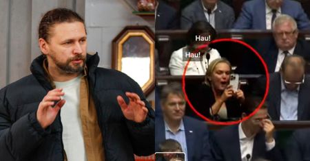 Mąż pobłażliwie o zachowaniu Dominiki "Hau! Hau!" Chorosińskiej w Sejmie: "Próbuje się z niej zrobić POTWORA. Nie popełniła przestępstwa"