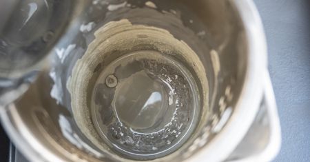 Wrzuć do czajnika, zamiast do kosza. Kamień odpadnie płatami