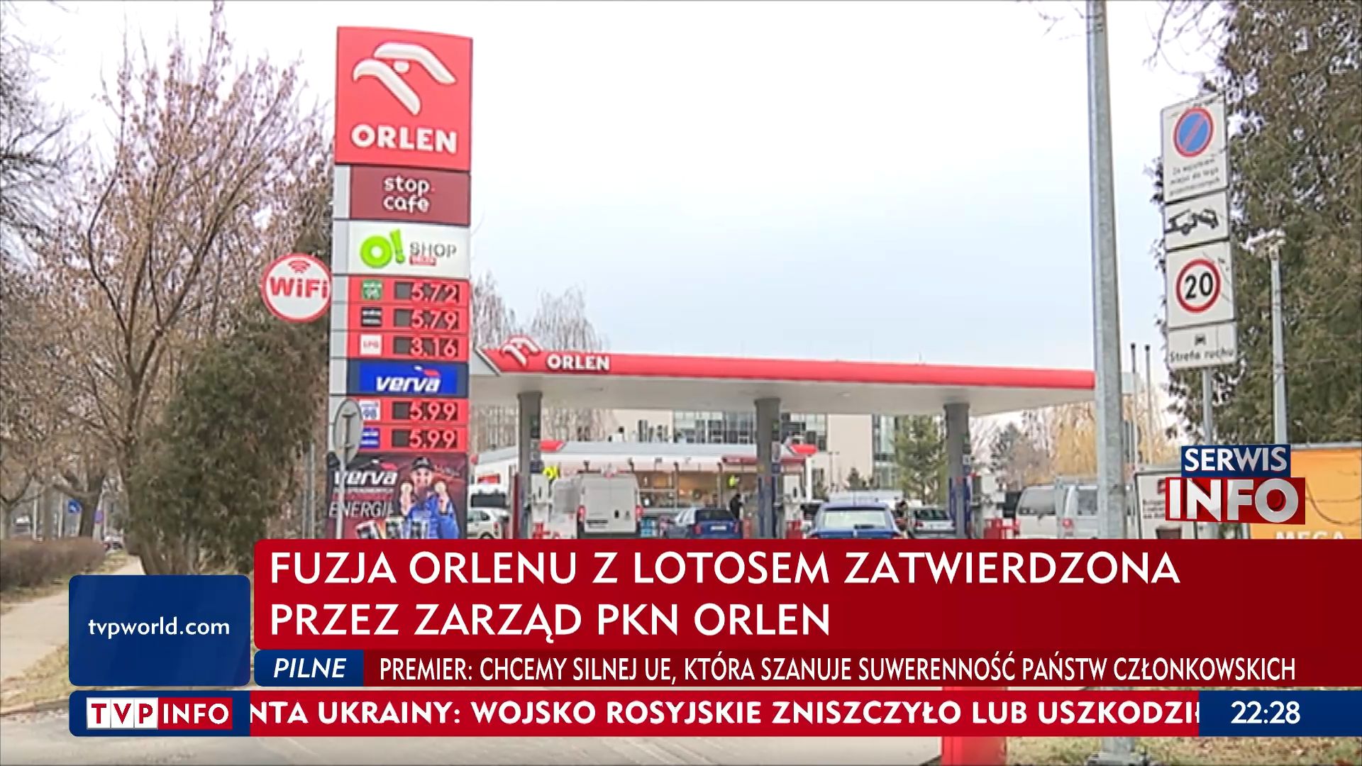 Takie ceny na Orlenie TVP Info pokazało 2 czerwca 2022 r.
