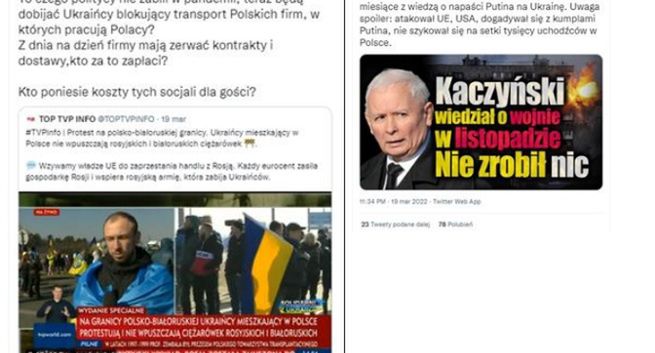 NASK: dezinformacja w polskim internecie skupiona teraz na "przywilejach" dla Ukraińców i "planach rozbioru Ukrainy"
