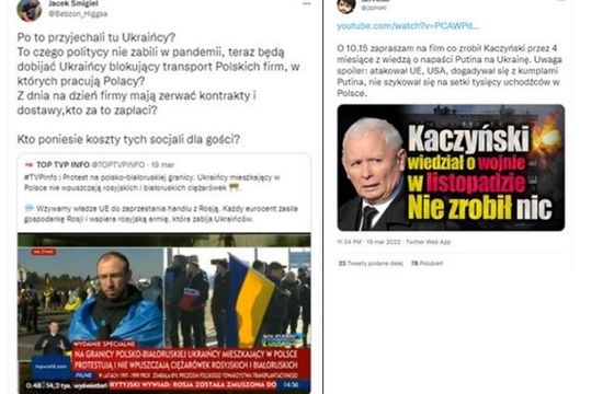 NASK: dezinformacja w polskim internecie skupiona teraz na "przywilejach" dla Ukraińców i "planach rozbioru Ukrainy"