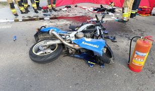 Tragiczny finał wypadku w Mętowie. Motocyklista zmarł w szpitalu