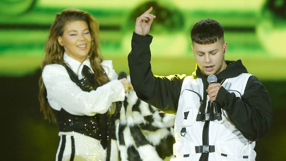  Edyta Górniak i Allan Krupa podczas Sylwestra Marzeń