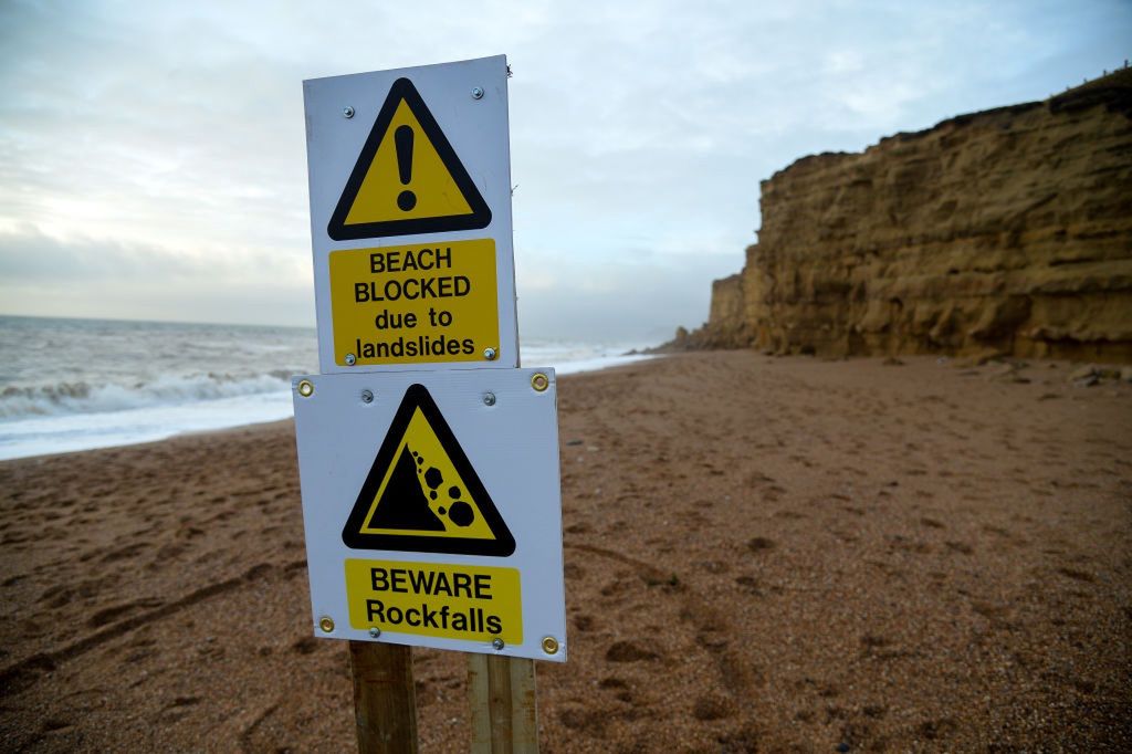 Osunięcie się klifu w Dorset