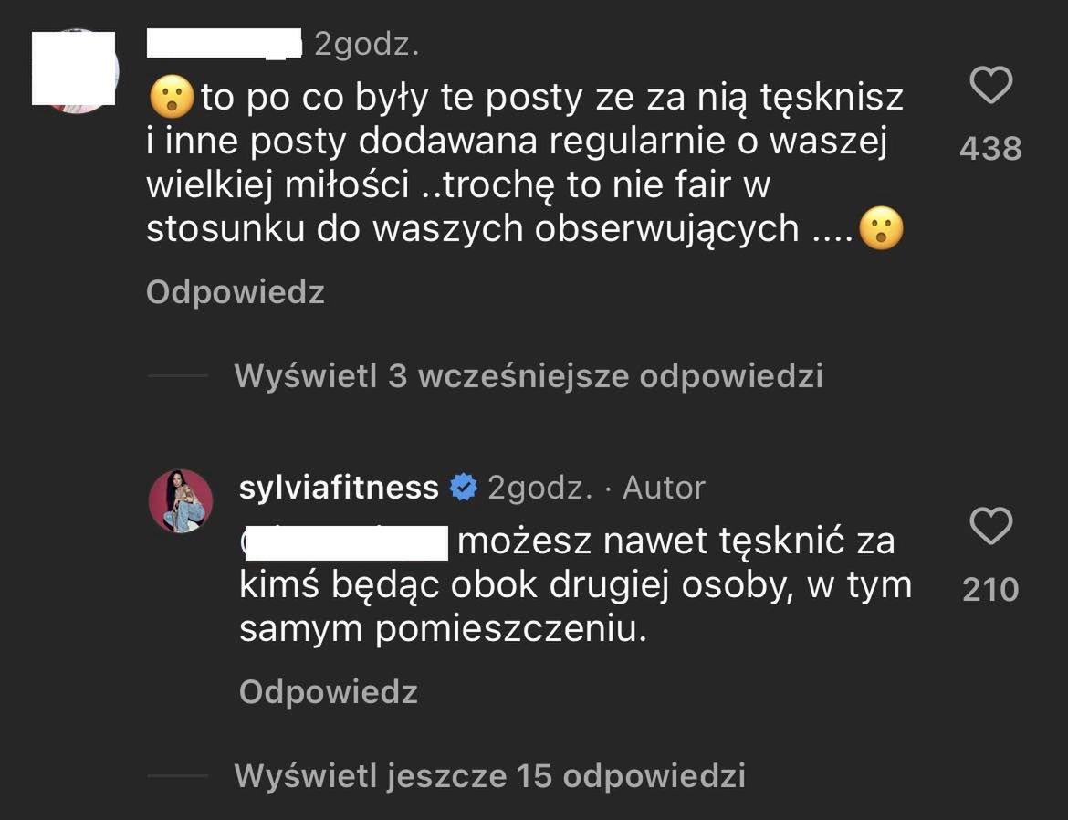 Sylwia Szostak odpowiada po rozstaniu na wątpliwości internautów