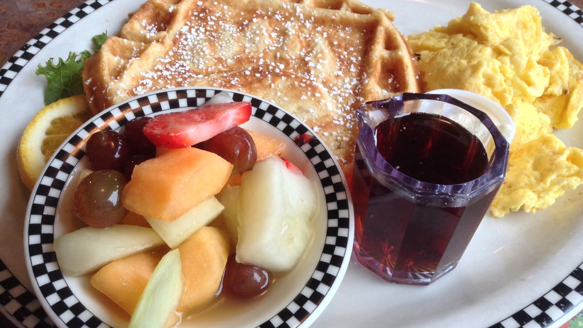 Typowe amerykańskie śniadanie