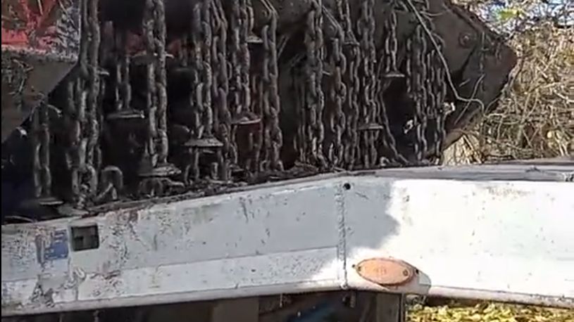 Ukraińcy wykorzystują dostarczonego z Chorwacji robota MV-10-BISON do rozminowywania terenu.