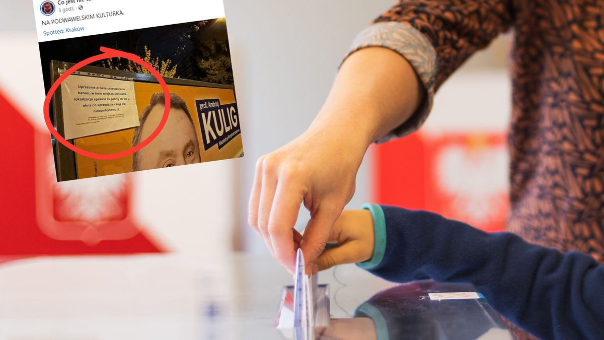 Pokazali banner wyborczy z Krakowa. Mieszkańcy proszą o jedno