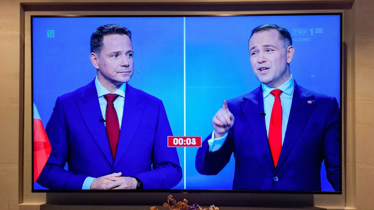 Debata prezydencka przez II tur?
23.05.2025 Lodz. Debata prezydencka przed druga tura wyborow. N/z Rafal Trzaskowski i Karol Nawrocki. Fot. Piotr Kamionka/REPORTER
PIOTR KAMIONKA/REPORTER