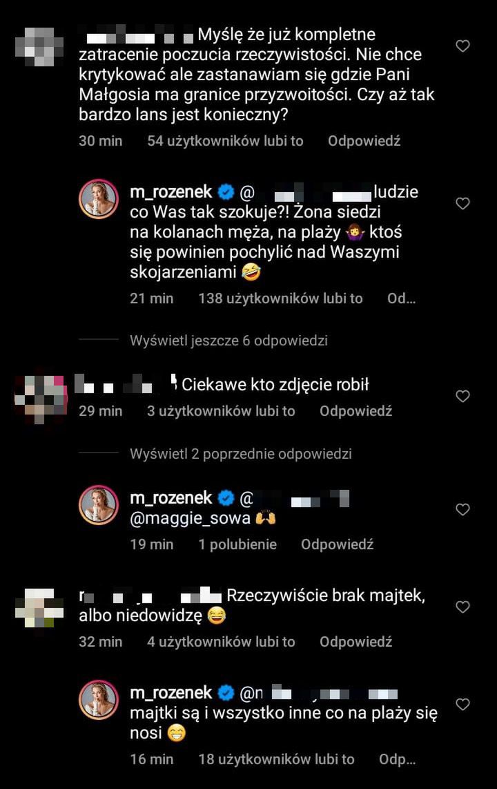 Małgorzata Rozenek tłumaczy się z pozowania na "goło i wesoło"
