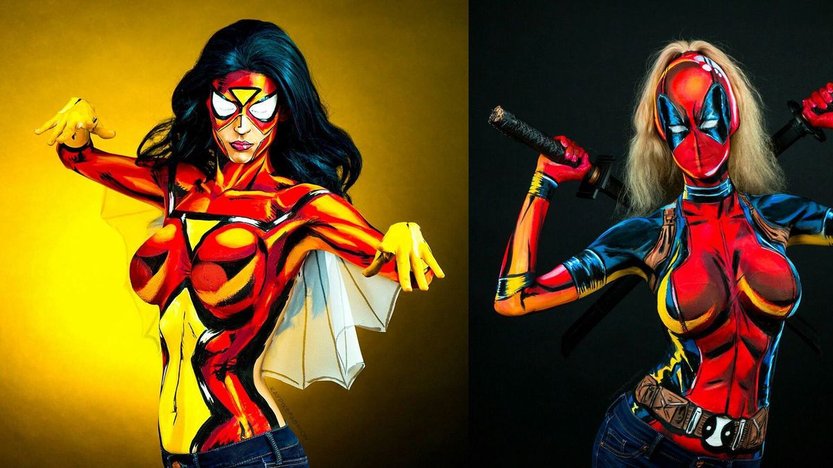 Kay Pike maluje ciało, by wyglądać jak superbohaterka 1