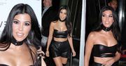 Kourtney Kardashian w skórzanym staniku... (ZDJĘCIA)