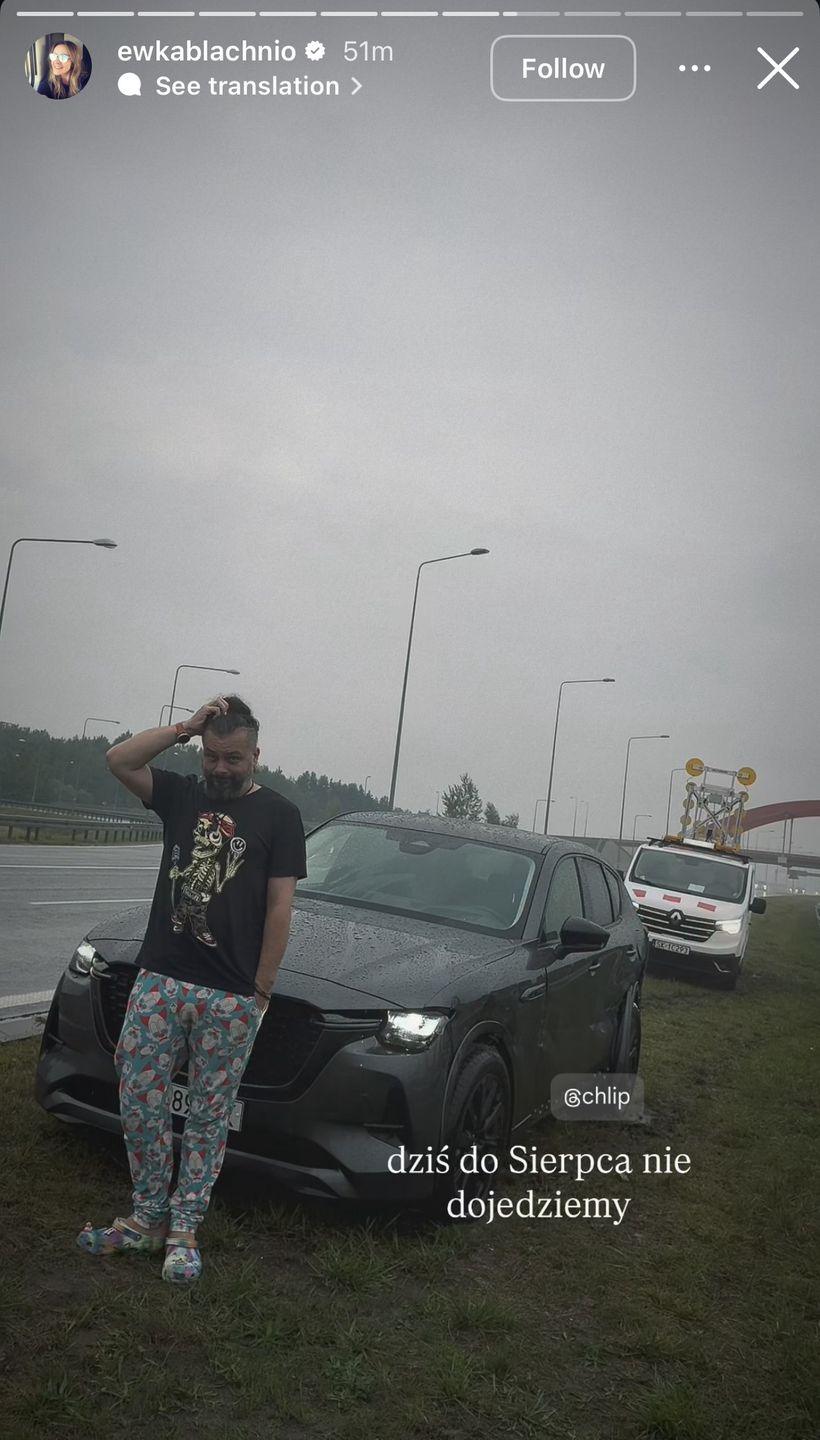 Ewa Błachnio miała wypadek samochodowy