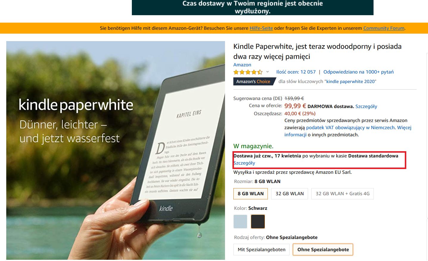 Amazon przecenia Kindle, ale na czytnik poczekamy dłużej. Wszystko przez koronawirusa 2