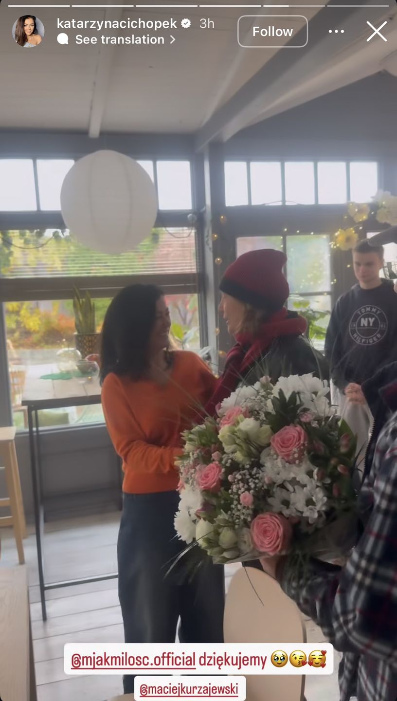 Niespodzianka dla Kasi Cichopek na planie "M jak Miłość"