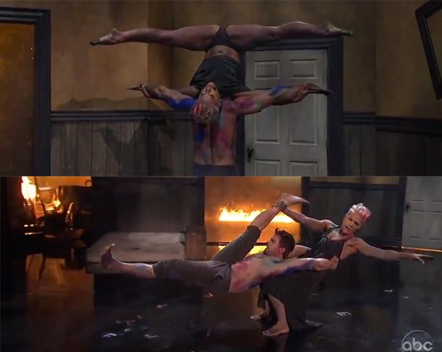 Pink wykonuje akrobacje na scenie! (WIDEO)