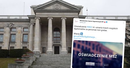 Polska wydala trzech pracowników rosyjskiej ambasady. "Działali na szkodę kraju"