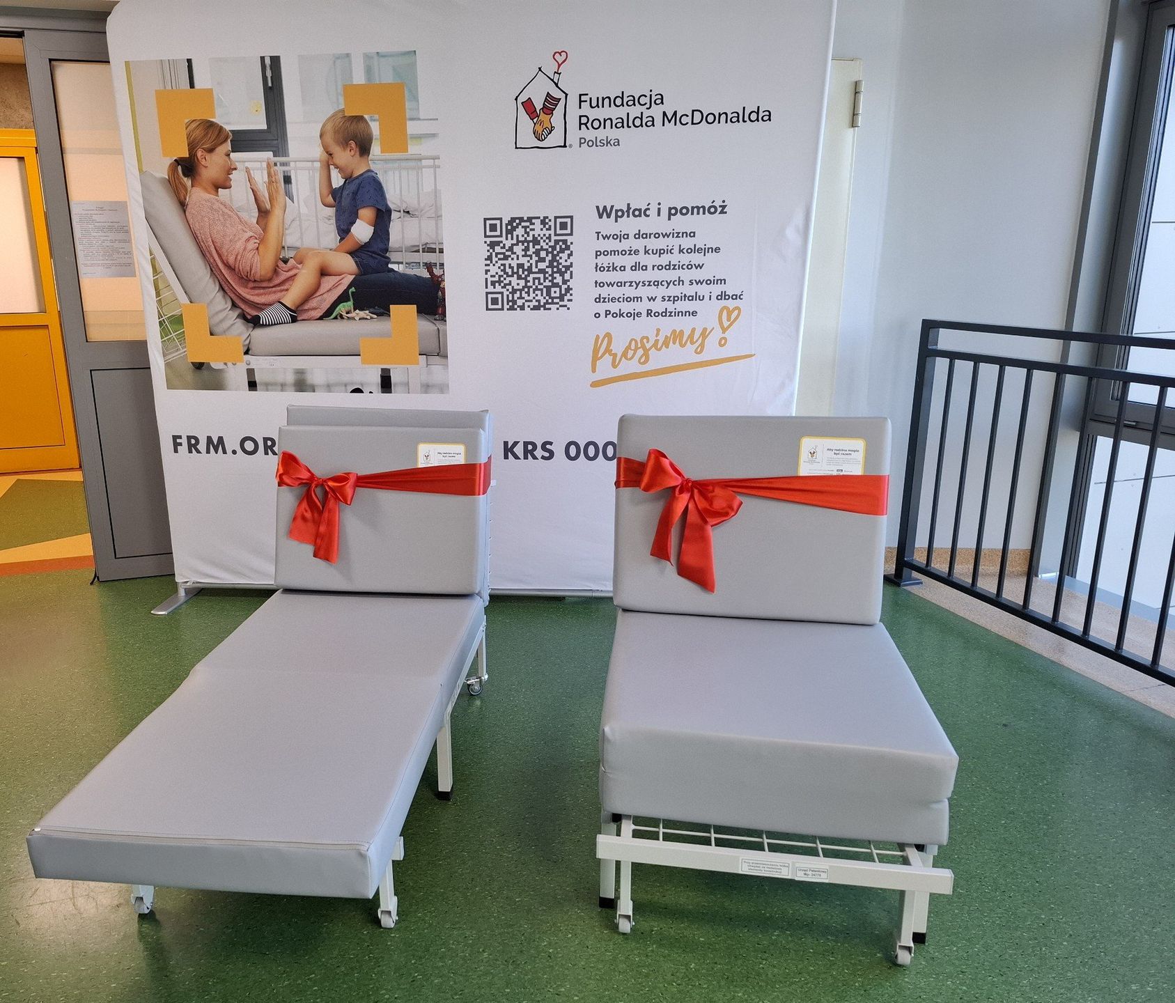 Łóżka w szpitalach dla mam