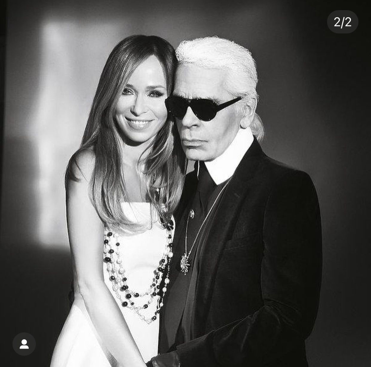 Joanna Przetakiewicz i Karl Lagerfeld