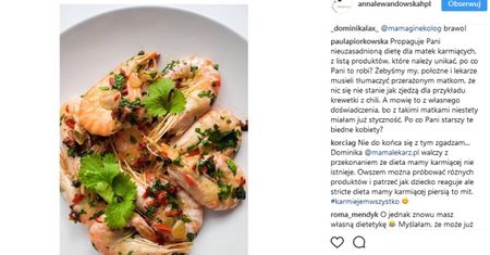 "Nie polecam mamom karmiącym piersią". Burza wokół postu Anny Lewandowskiej