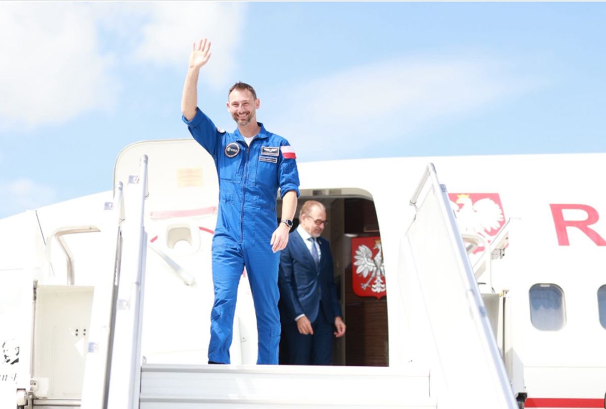 Sławosz Uznański - Wiśniewski wrócił do kraju. Oto jego pierwsze słowa