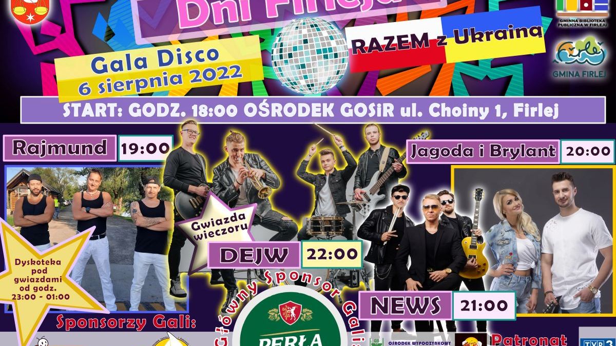 Dni Firleja 2022 - gala disco polo - program