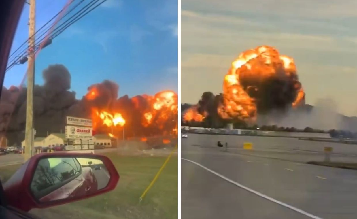 Katastrofa samolotu transportowego w USA. Filmy z wypadku