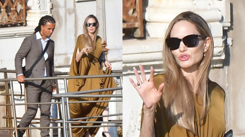 Angelinie Jolie opuszcza hotel w towarzystwie znanego rapera
