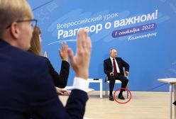Nagranie z Putinem. Co się dzieje z jego nogami?