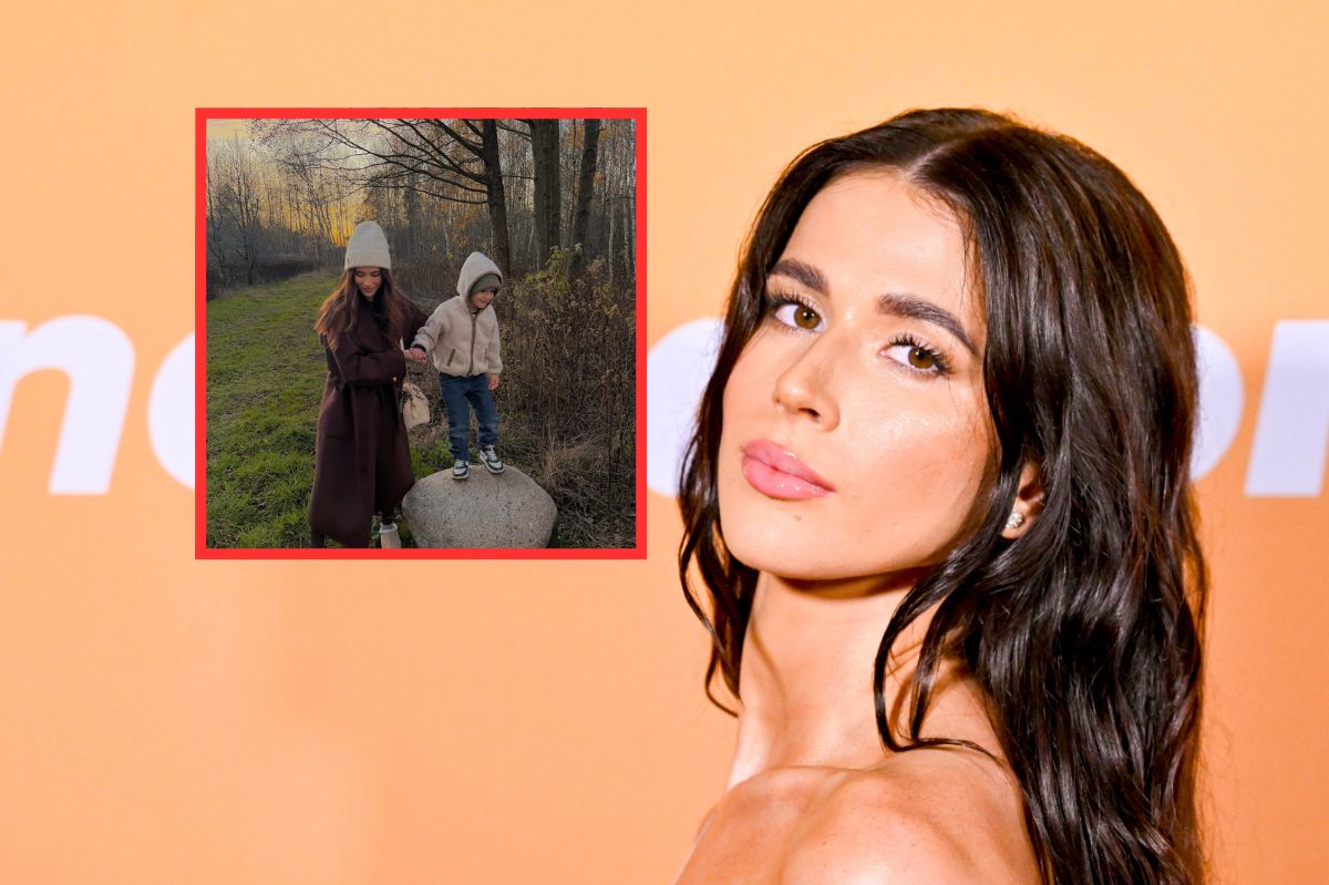 Roksana Węgiel na jesiennym spacerze z pasierbem. Pokazała rodzinne kadry