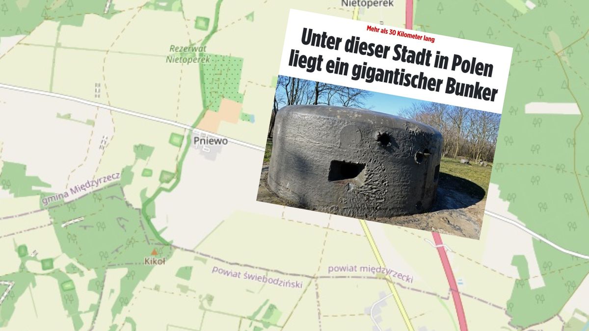 Niemcy rozpisują się o miejscowości Pniewo i tamtejszym bunkrze.
