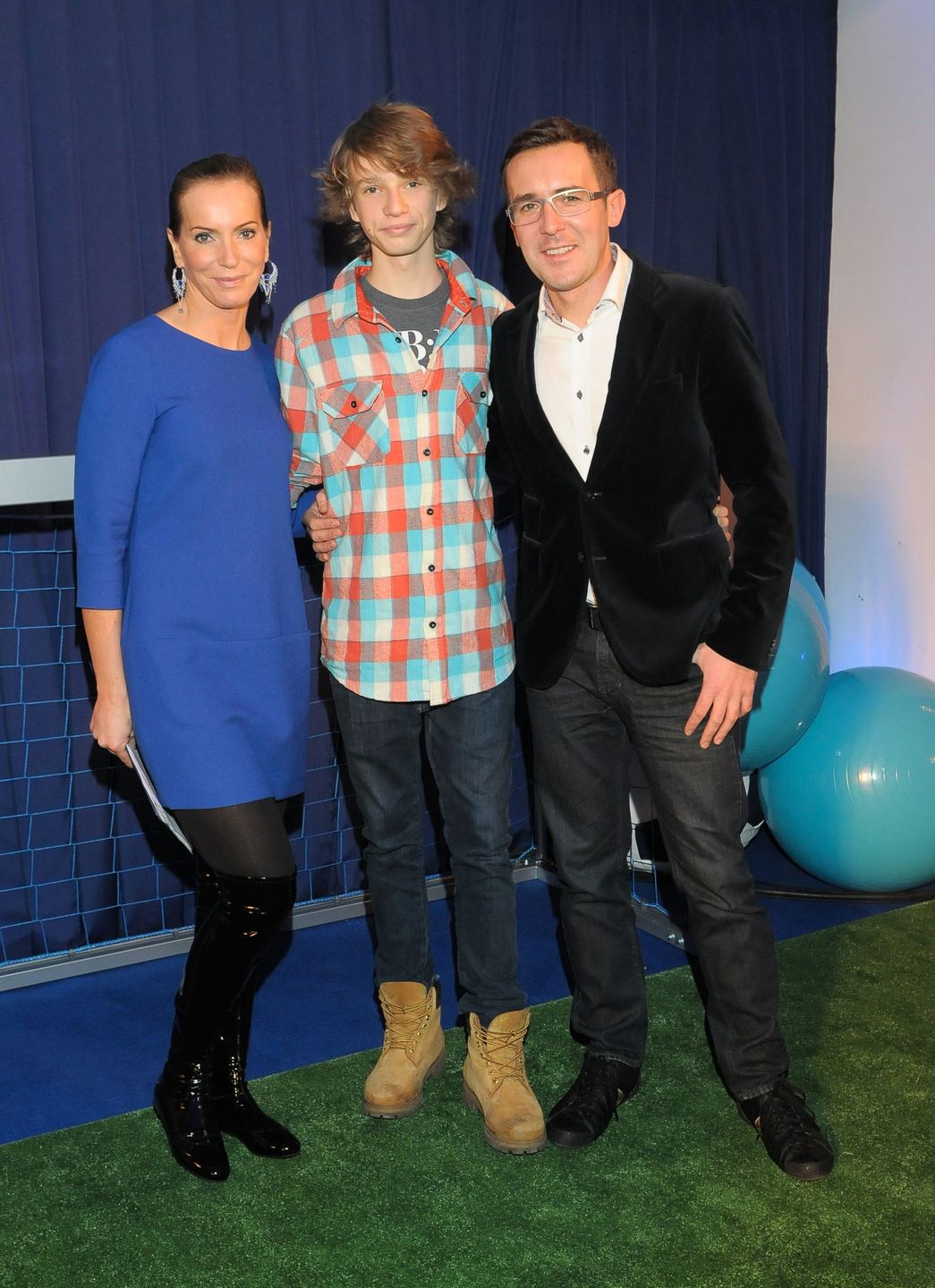 Paulina Smaszcz z synem w 2012