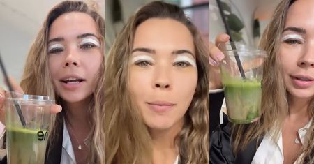 WAŻNE: Sandra Kubicka skarży się na podanie jej NIEPEŁNEJ porcji matchy. "Czy to normalne, że dostajecie pół kubka?"