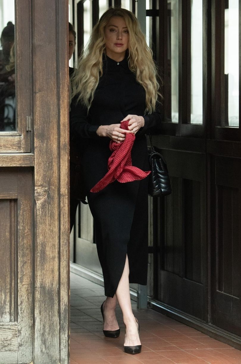 Amber Heard i Johnny Depp podczas kolejnego dnia procesu w Londynie