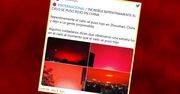 Nagle niebo zrobiło się czerwone. Mieszkańcy Chin nagrali niezwykłe zjawisko
