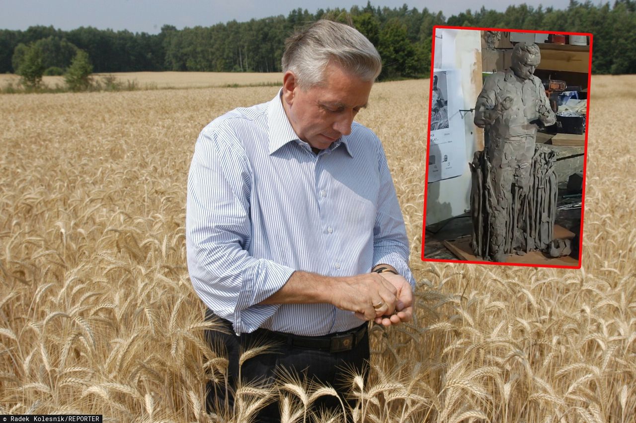 Powstaje pomnik Leppera. Posąg będzie z brązu