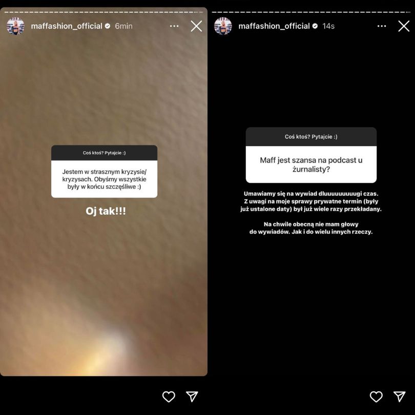 Maffashion odpowiada na pytania fanów