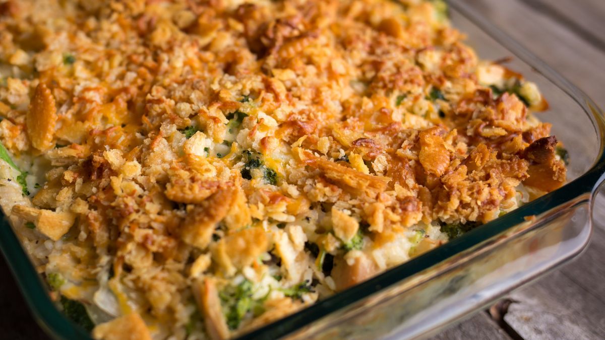 Ryba pod kruszonką z brokułami