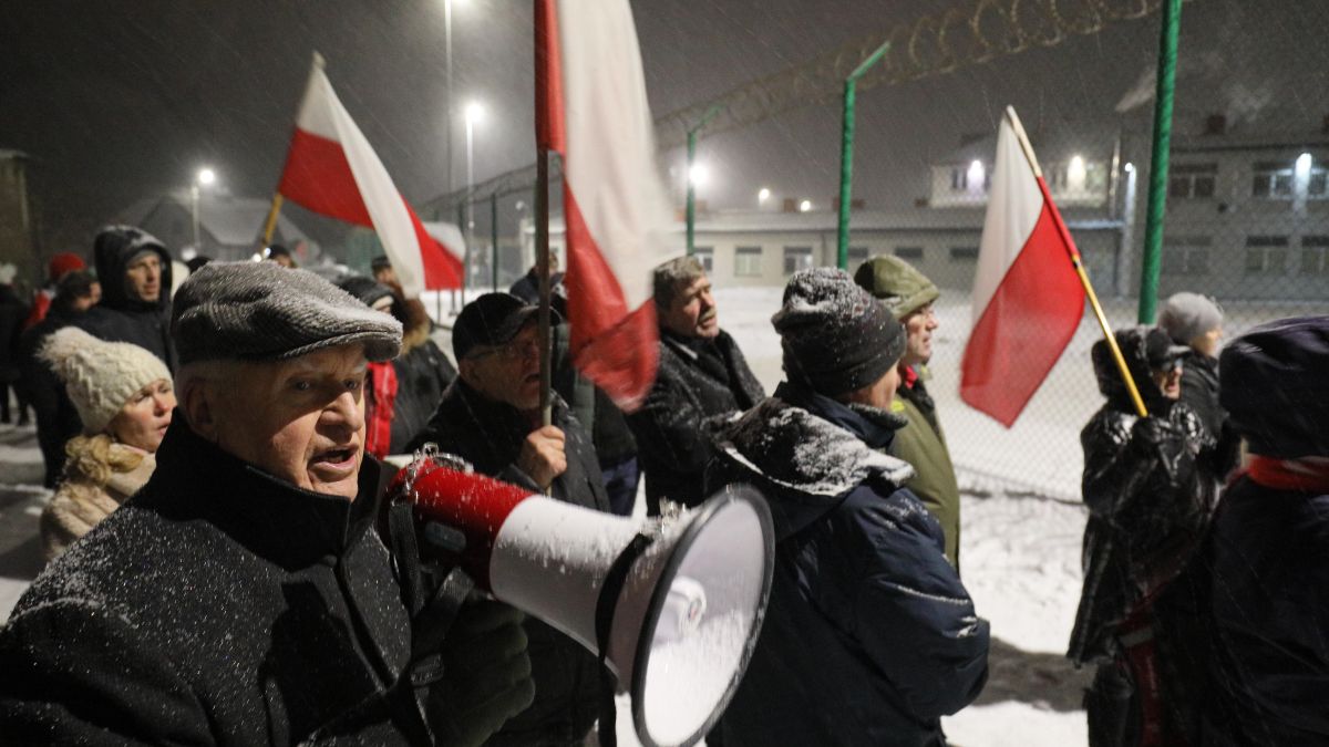 Protest pod ZK w Przytułach Starych