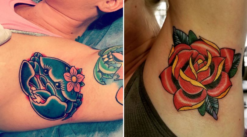 Nowy trend: tatuaże... pod pachą!