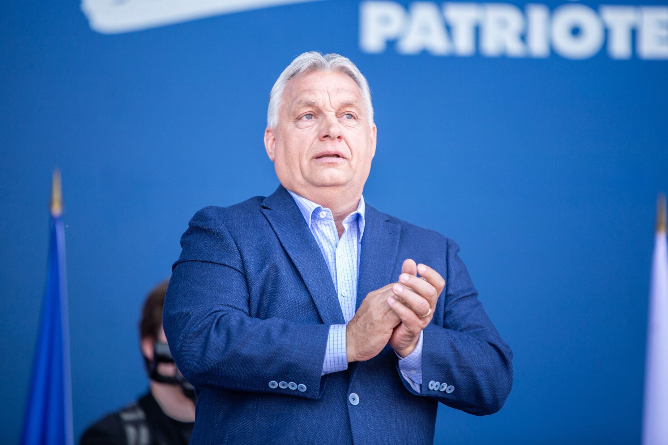 Viktor Orban, Prime Minister of Hungary and President of Fidesz, attends the Victory Day rally organized by the European nationalist and far-right political party Patriotes.eu in Mormant-sur-Vernisson, France, 09 June 2025. EPA/SADAK SOUICI Dostawca: PAP/EPA.