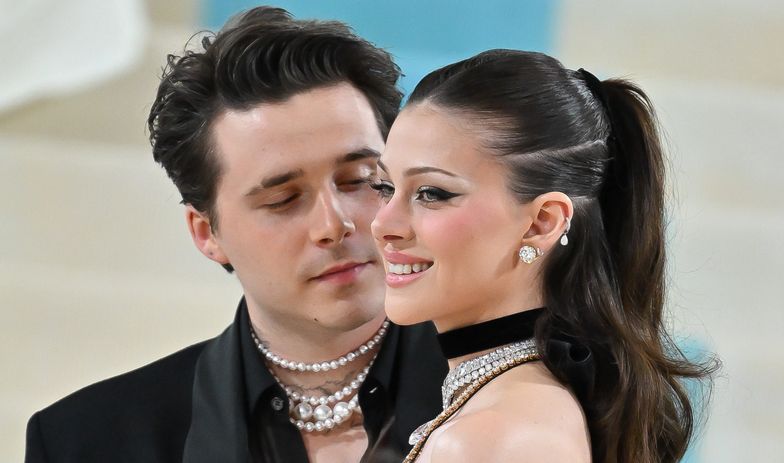 NEW YORK, NEW YORK - MAY 02:  Brooklyn Beckham and Nicola Peltz arrive to The 2023 Met Gala Celebrating "Karl Lagerfeld: A Line Of Beauty" at The Metropolitan Museum of Art on May 01, 2023 in New York City.  (Photo by James Devaney/GC Images)