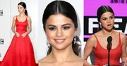 Selena Gomez w czerwonej sukni na American Music Awards (ZDJĘCIA)