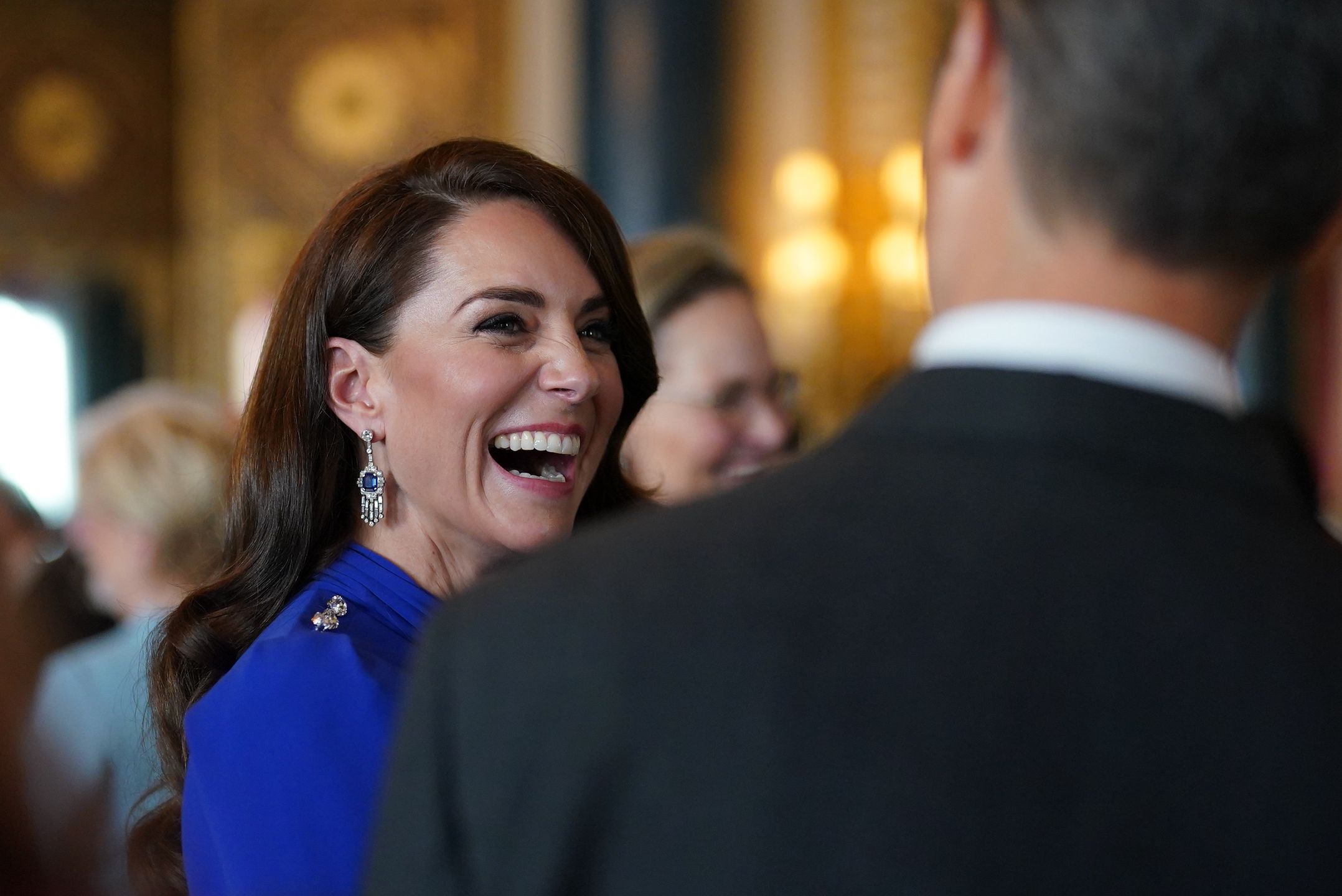 Kate Middleton na przyjęciu poprzedzającym koronację