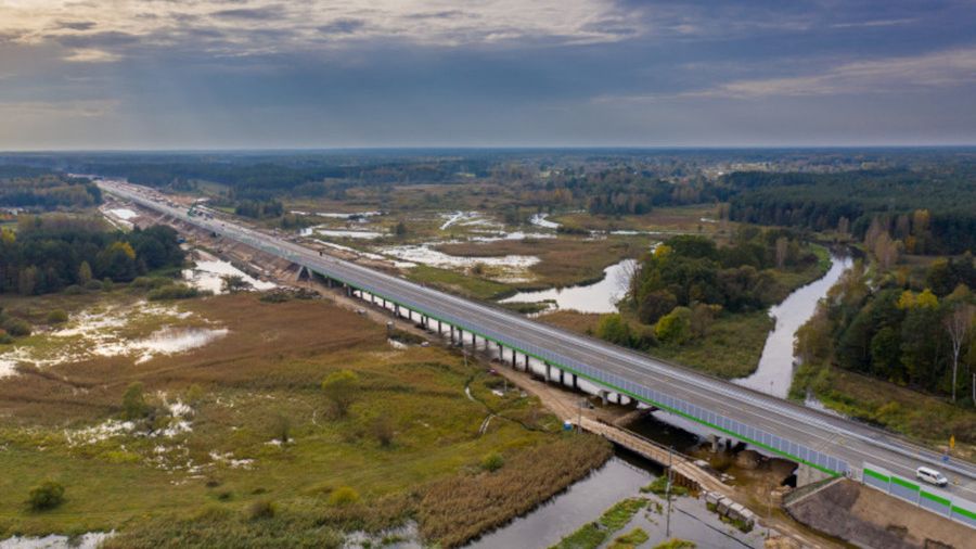 Nowy odcinek obejmuje także fragment mostu na Warcie.