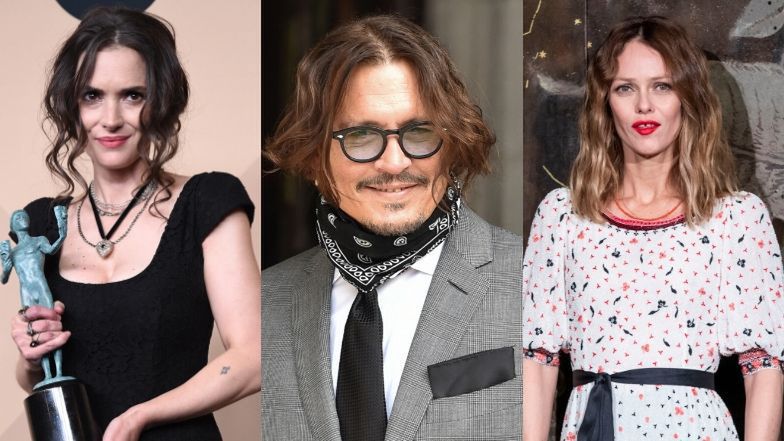 Winona Ryder i Vanessa Paradis wspierają Johnny'ego Deppa