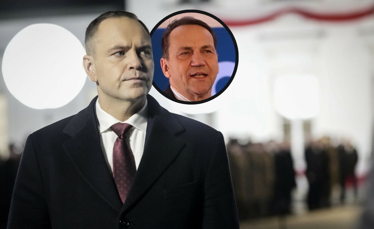 "Prezydent znowu straszy". Sikorski uderza w Nawrockiego w nocnym wpisie